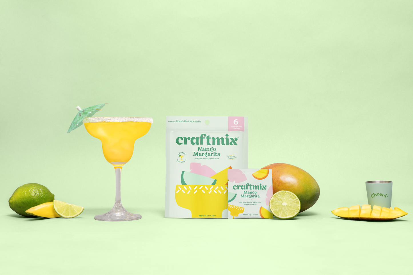 Mango Margarita Cocktail Mixer - 6 Servings Multipack Craftmix