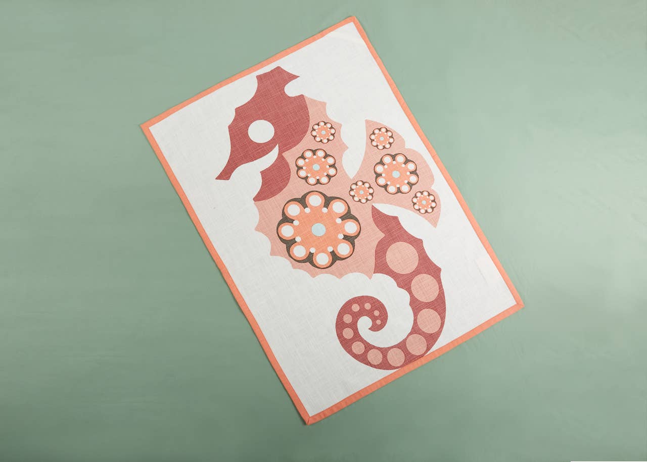 Capri Seahorse Tea Towel THOMASPAUL