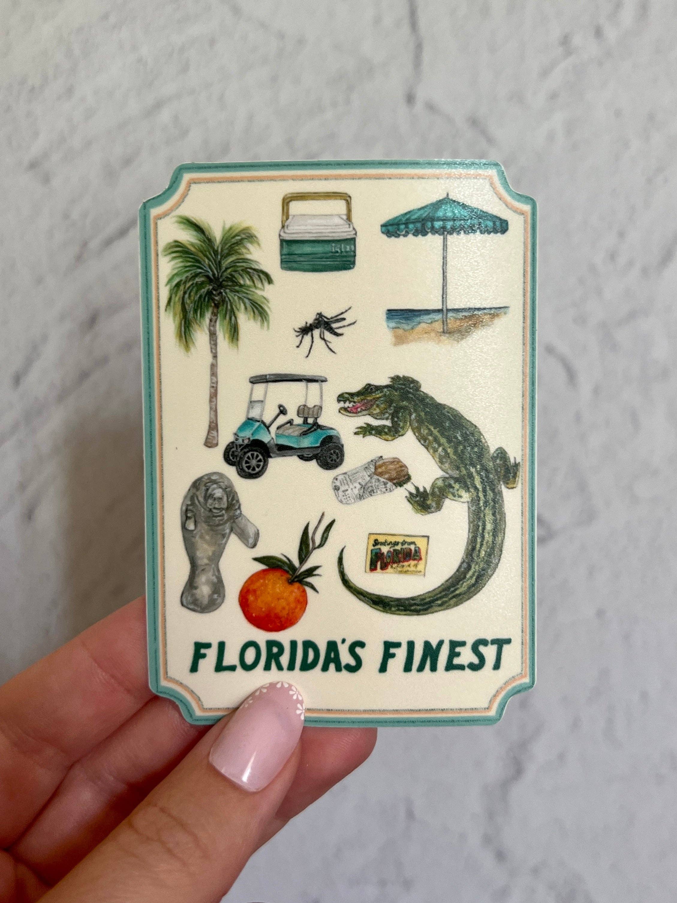 Florida's Finest Sticker artxnikki