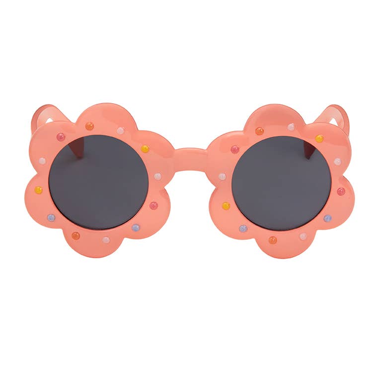 Kids Polka Dots Flower Sunglasses