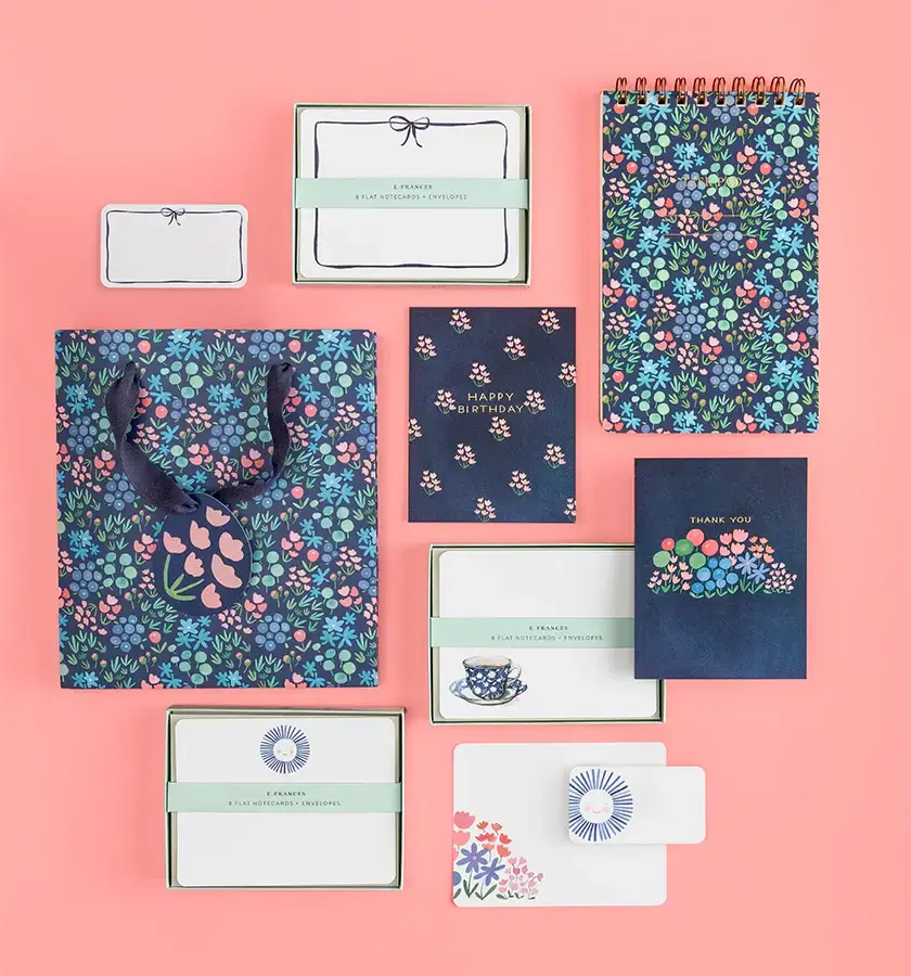 Blue Sunshine Flat Note Set E. Frances Paper