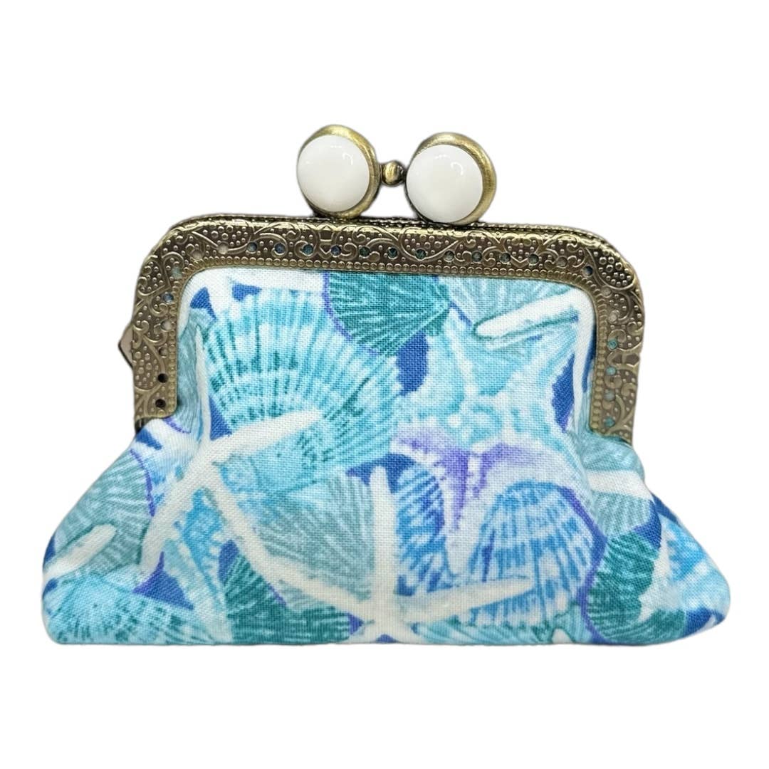 Kiki & Syds Mini Clutch Coin Purse - SeaGlass Kiki & Syds