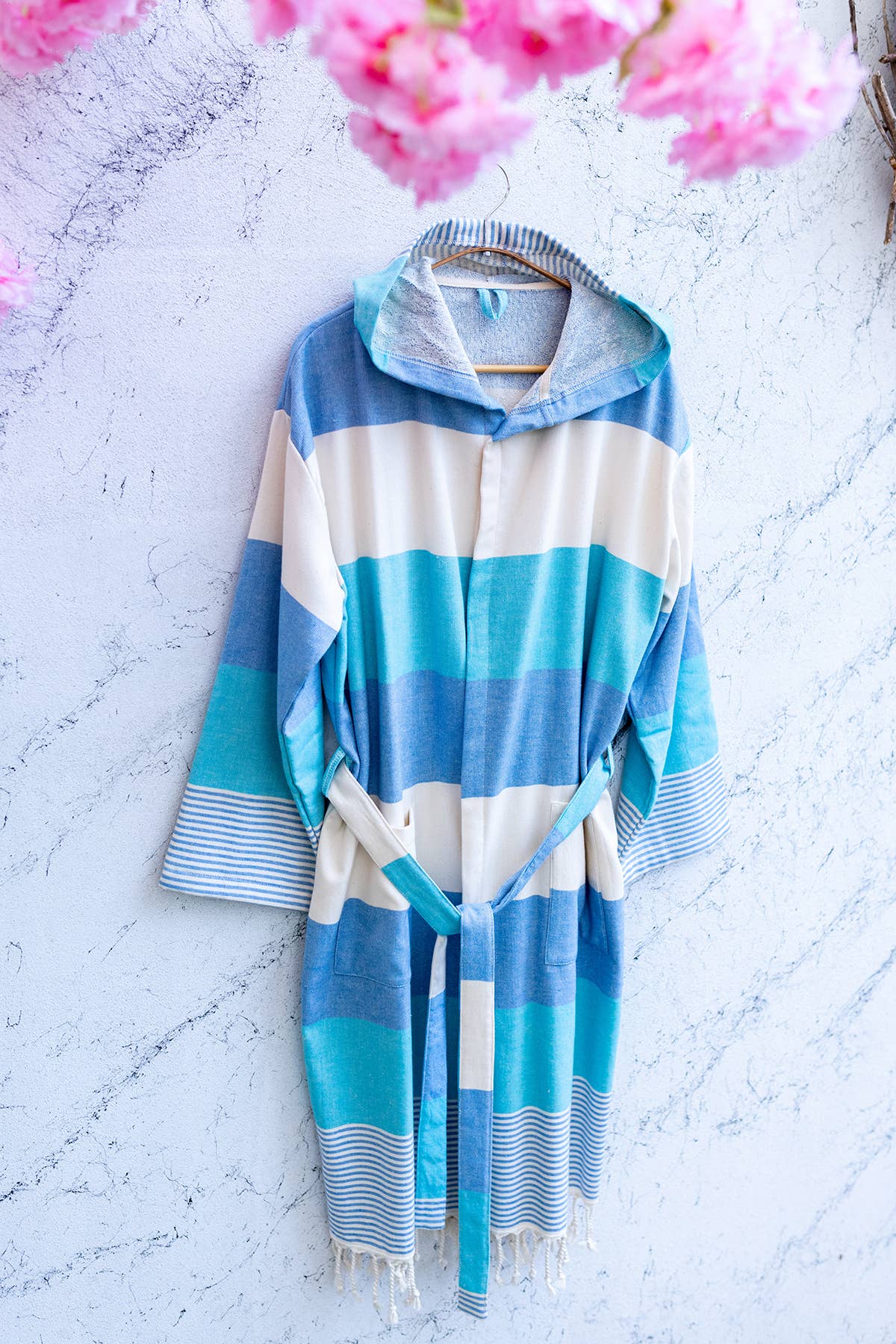 Bathrobe Turkish Cotton Light Weight Quick dry Resort Robe