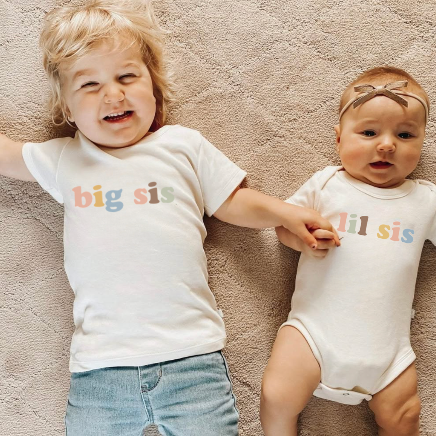 lil sis boho Baby graphic organic bodysuit |  desert bloom