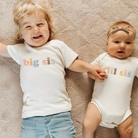 big sis boho graphic organic Tshirt |  desert bloom