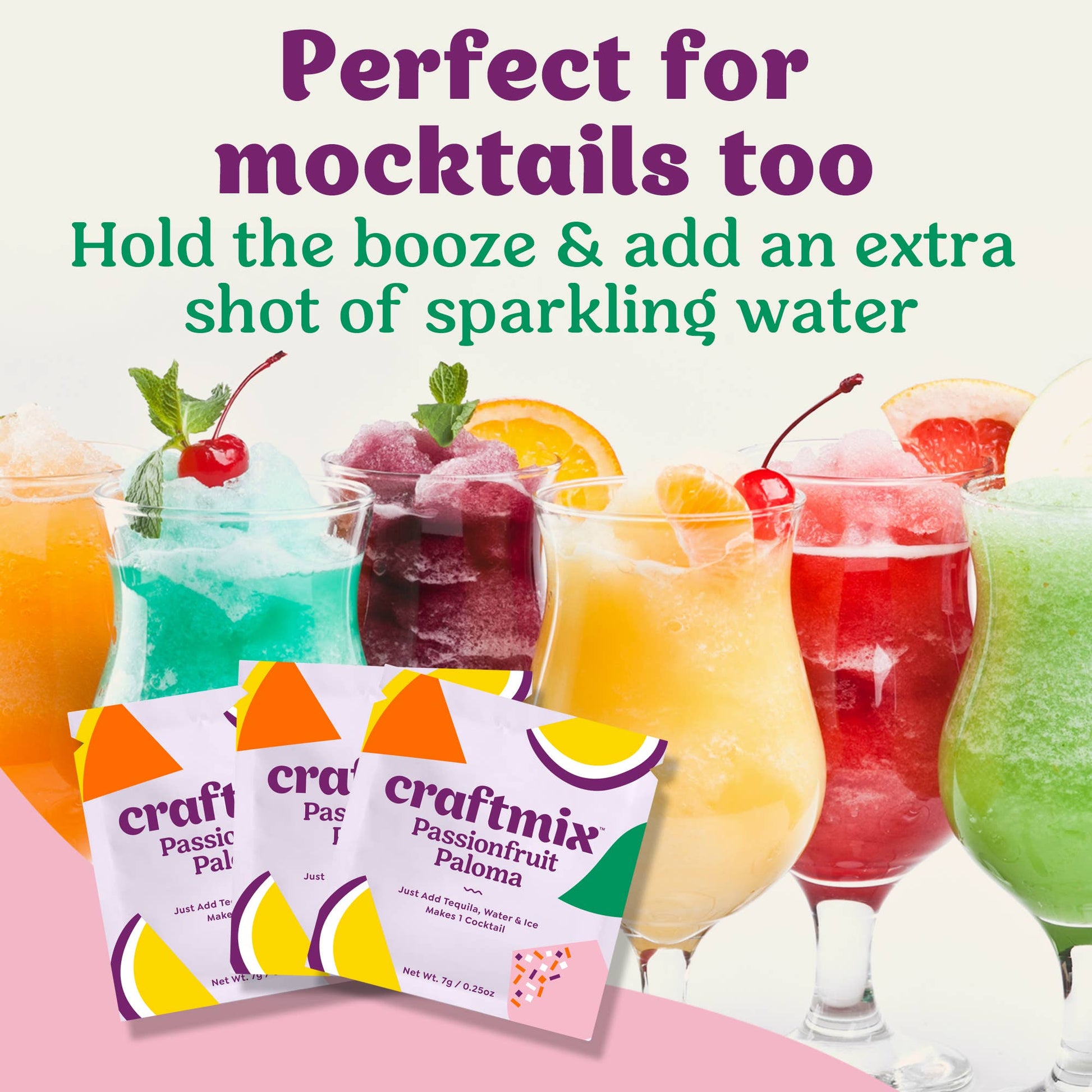 Passionfruit Paloma Cocktail Mixer - 6 Servings Multipack Craftmix