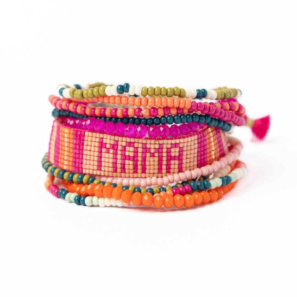 Sage 10 Strand Stretch Rainbow & Gabby Mama