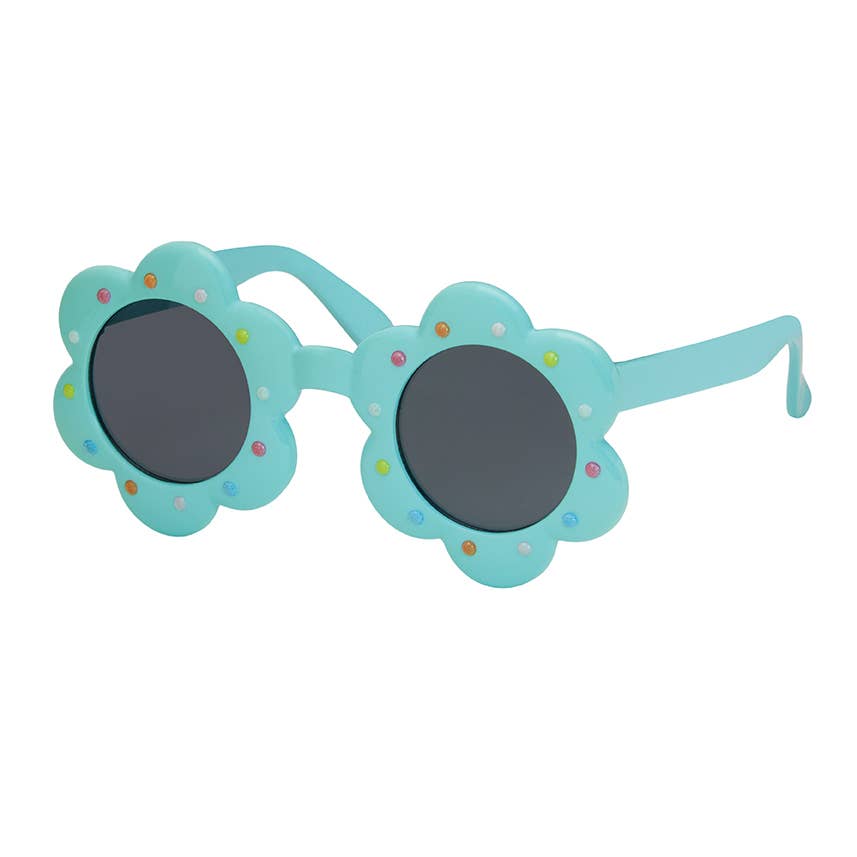 Kids Polka Dots Flower Sunglasses