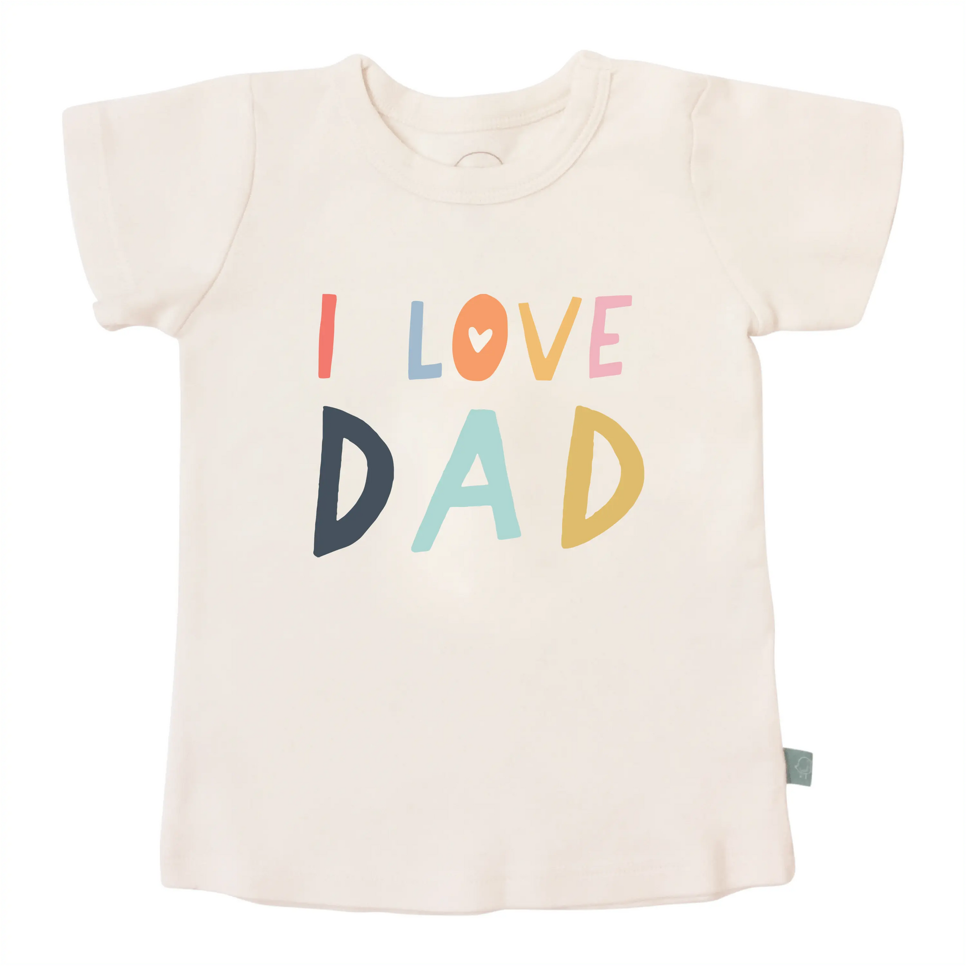 Kid toddler graphic tee | love dad Finn + Emma