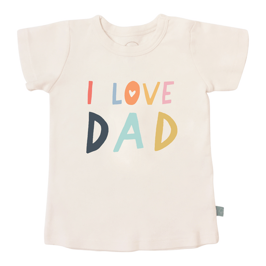 Kid toddler graphic tee | love dad Finn + Emma