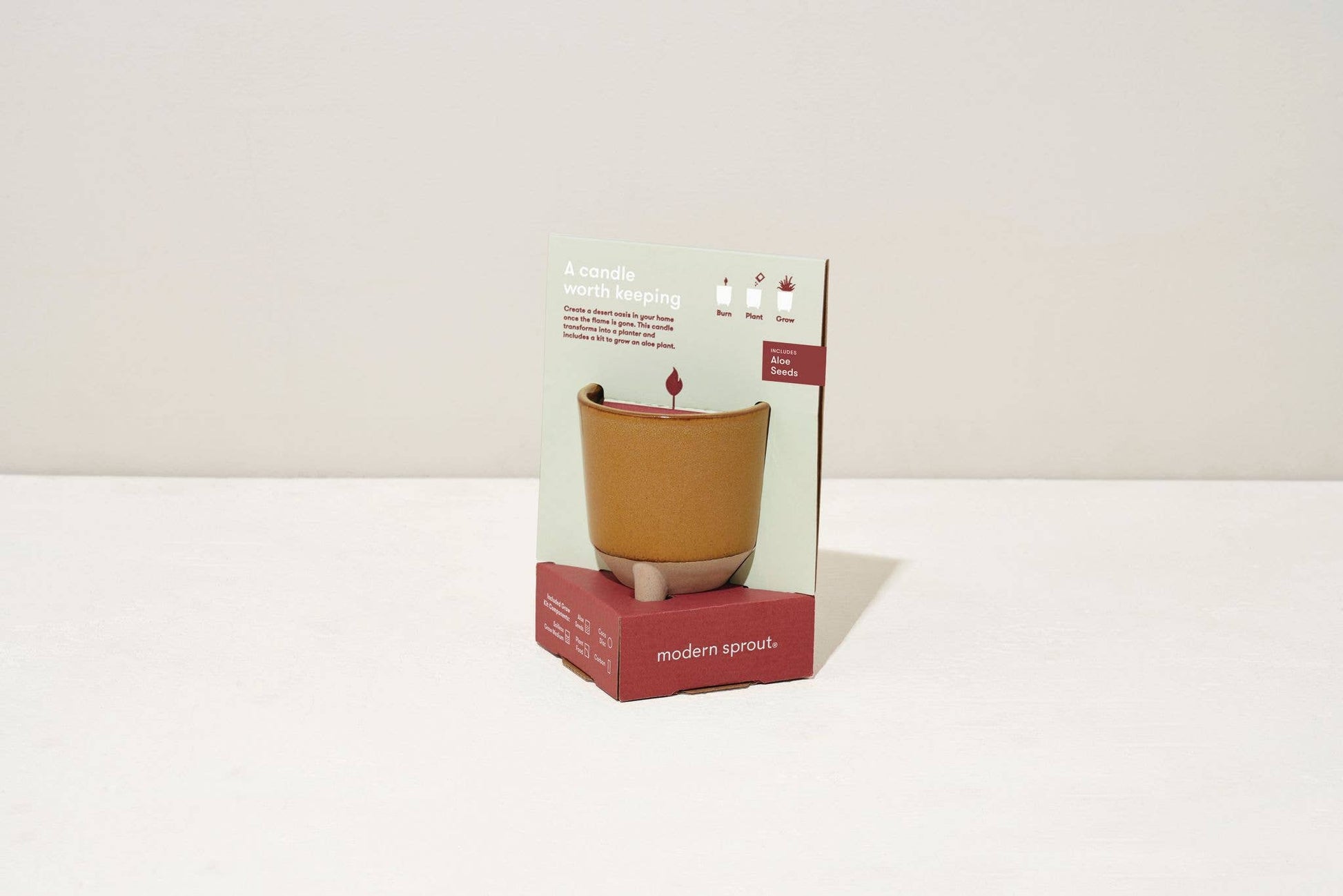 Glow & Grow 2-in-1 Candle + Grow Kit Modern Sprout