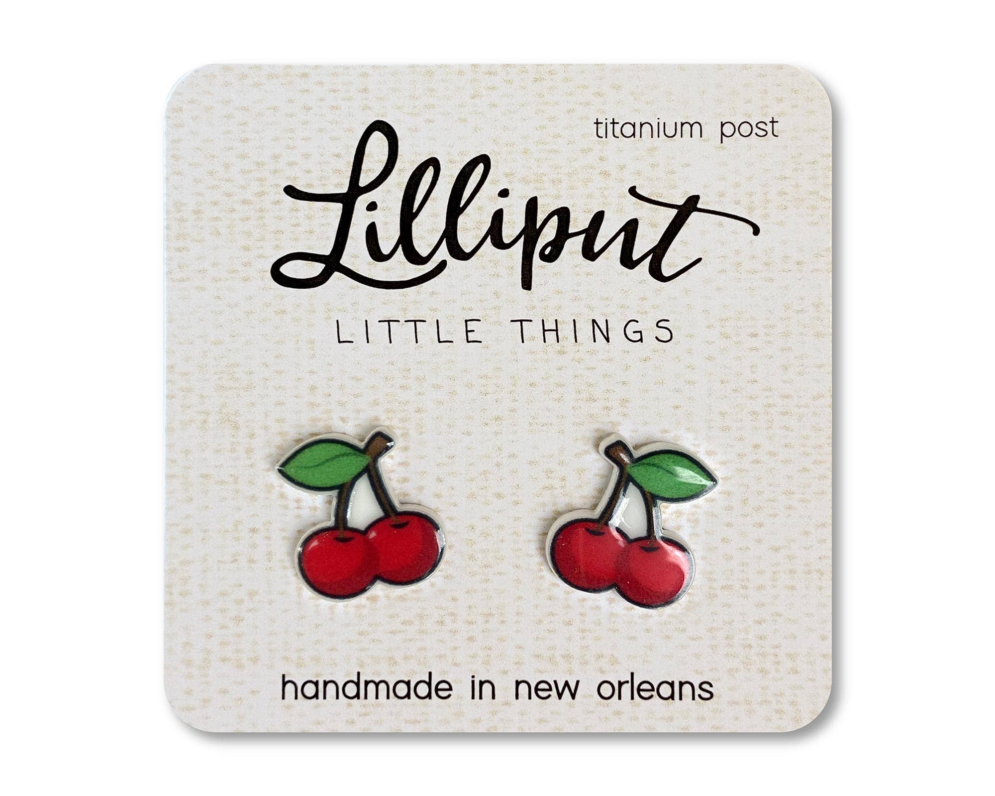 Cherry Earrings Lilliput Little Things