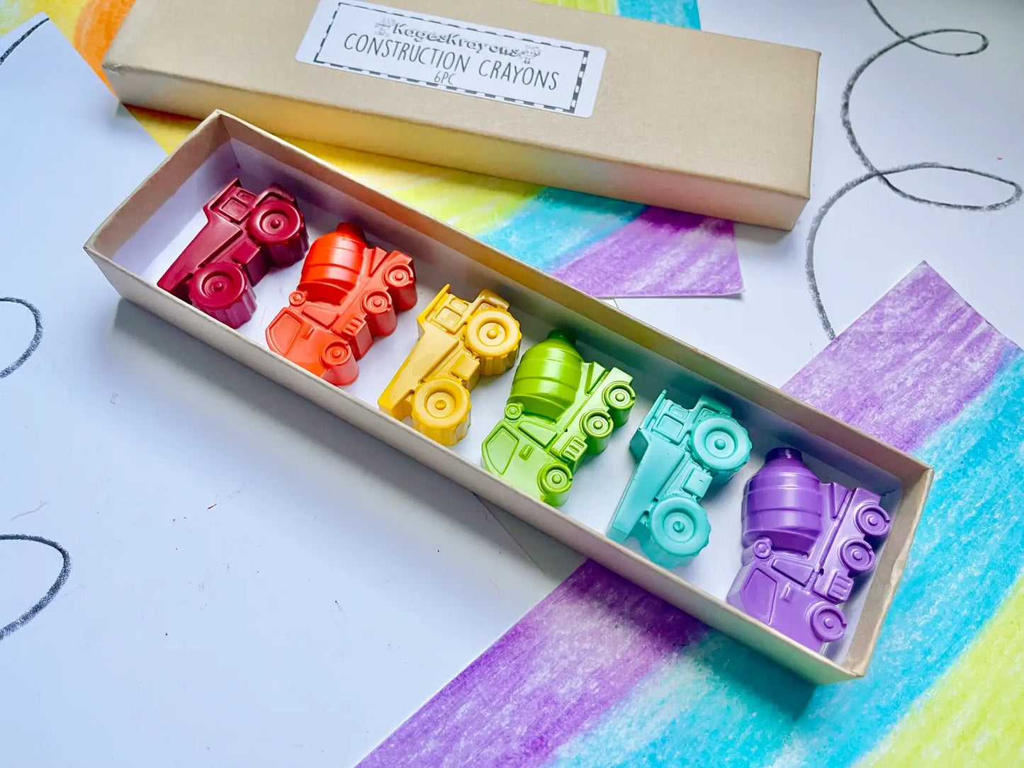 Construction Crayons Gift Box