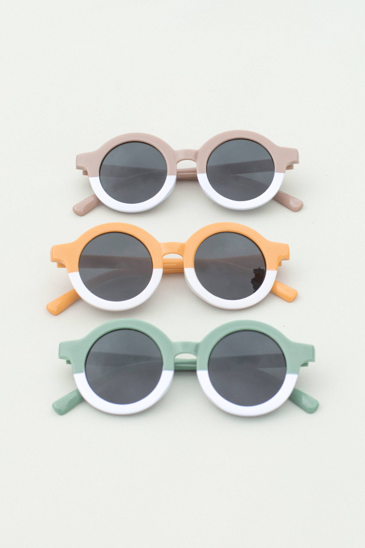 2 Tone Round Sunglasses