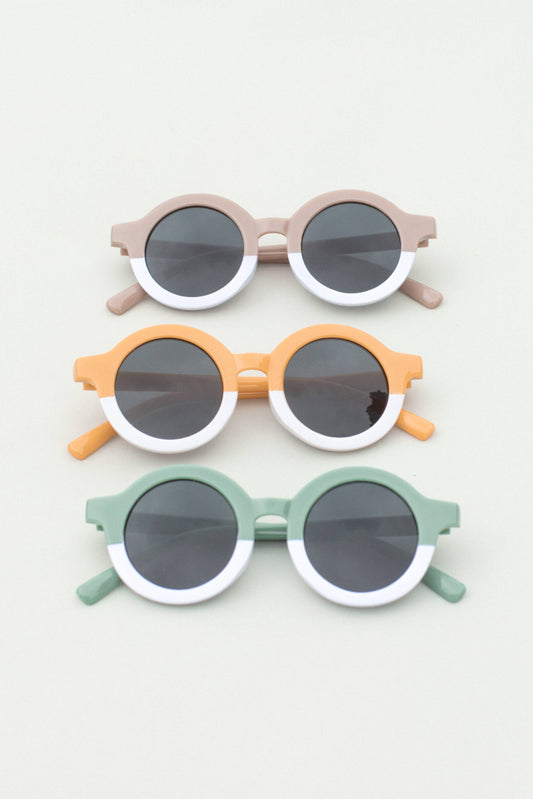 2 Tone Round Sunglasses