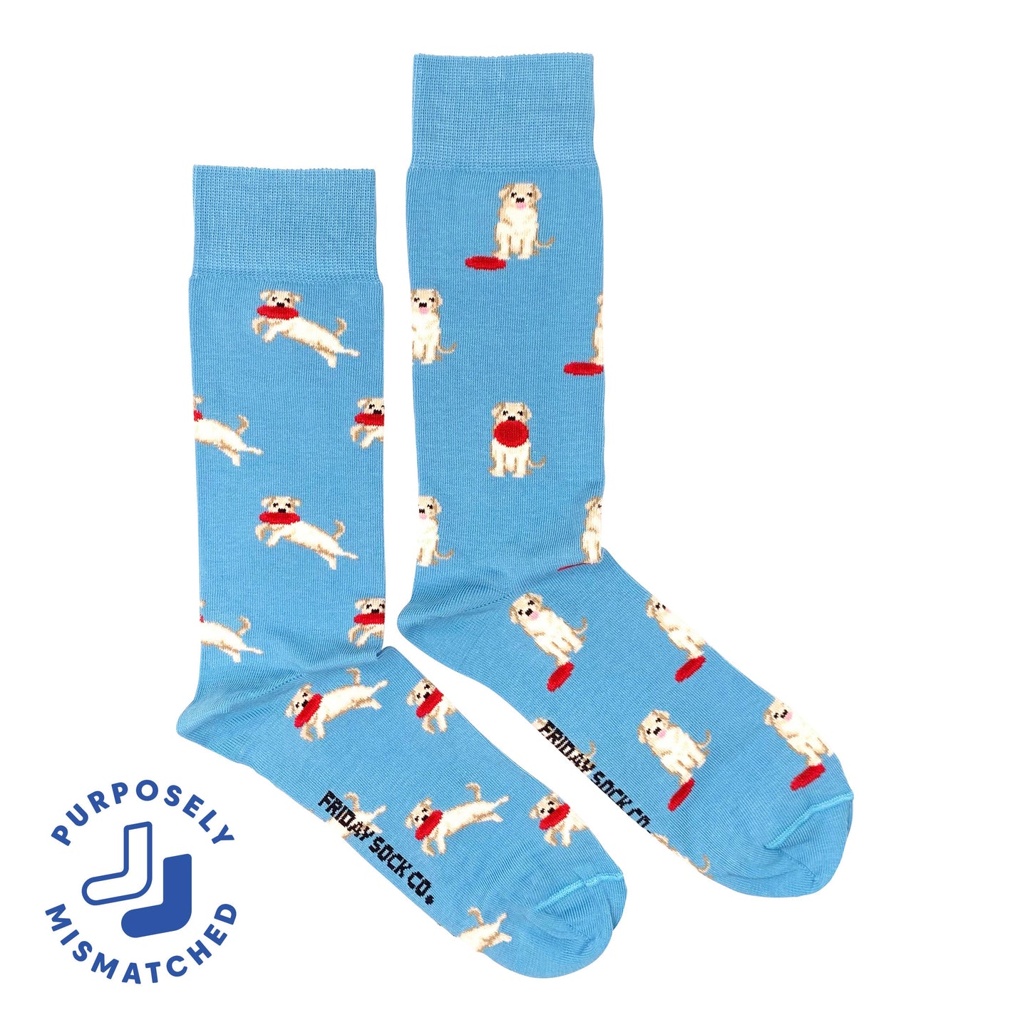 Dog & Frisbee Socks Mens Friday Sock Co.