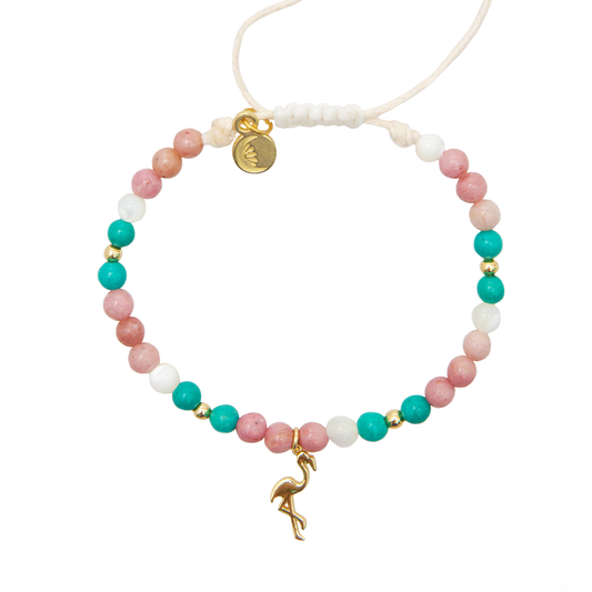 Paradise Found Florida Charm Bracelet Lotus and Luna