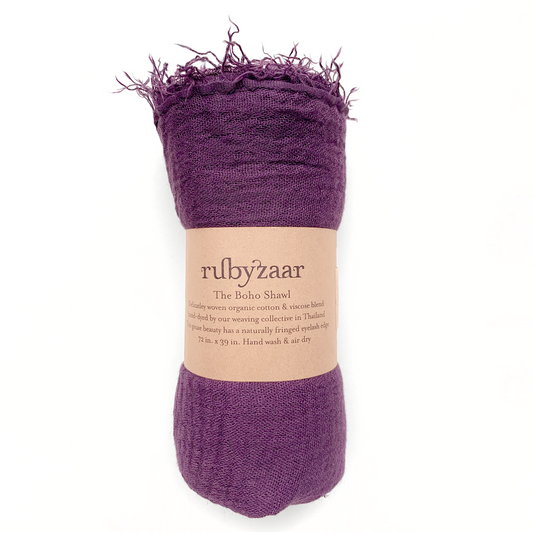 Boho Scarf - Plum Rubyzaar