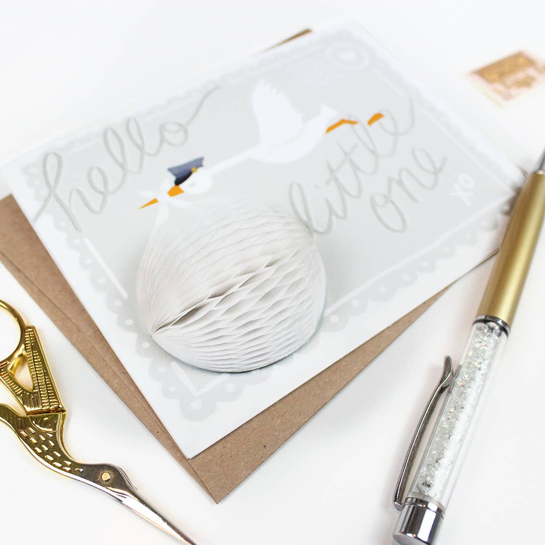 Stork New Baby Pop-up Card