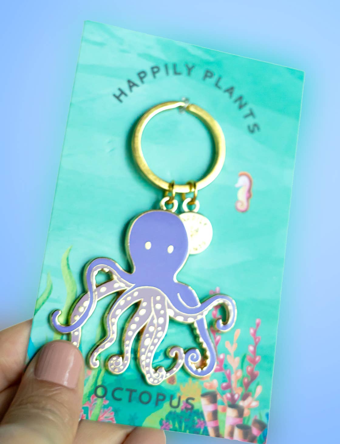 Octopus Keychain & Bag Charm Happily Plants