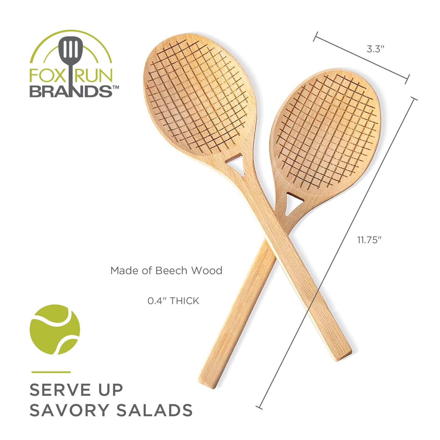 Tennis Racket Salad Servers, Set of 2 Fox Run Brands