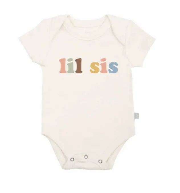 lil sis boho Baby graphic organic bodysuit |  desert bloom Finn + Emma