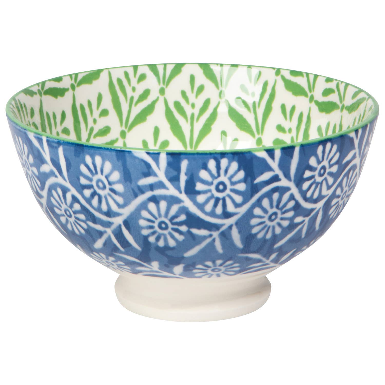 Green Leaf Stamped Bowl 4 inch Now Designs by Danica