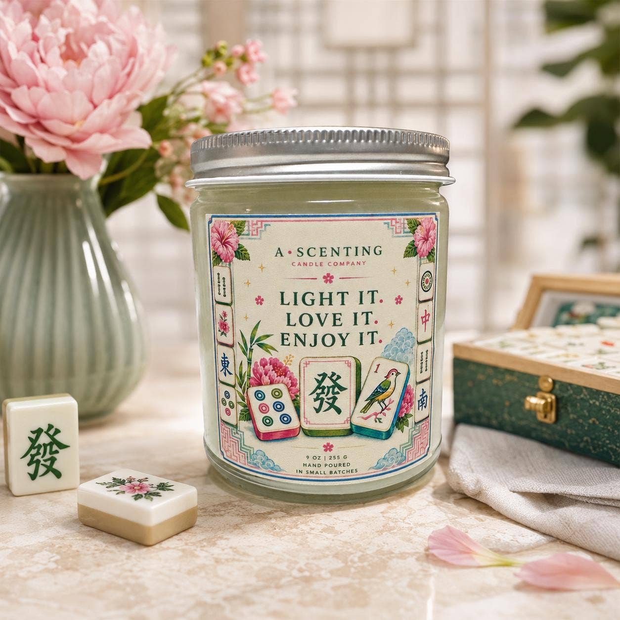 Mah Jong Gardenia Tuberose Soy Candle