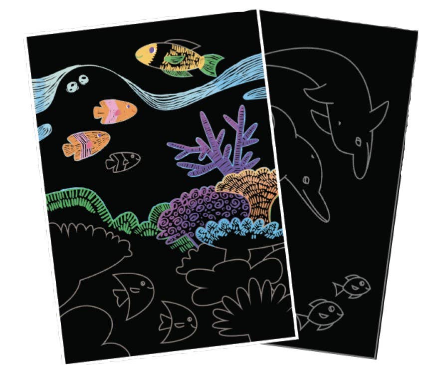 Scratch & Scribble Scratch Art Kit - Ocean Life OOLY