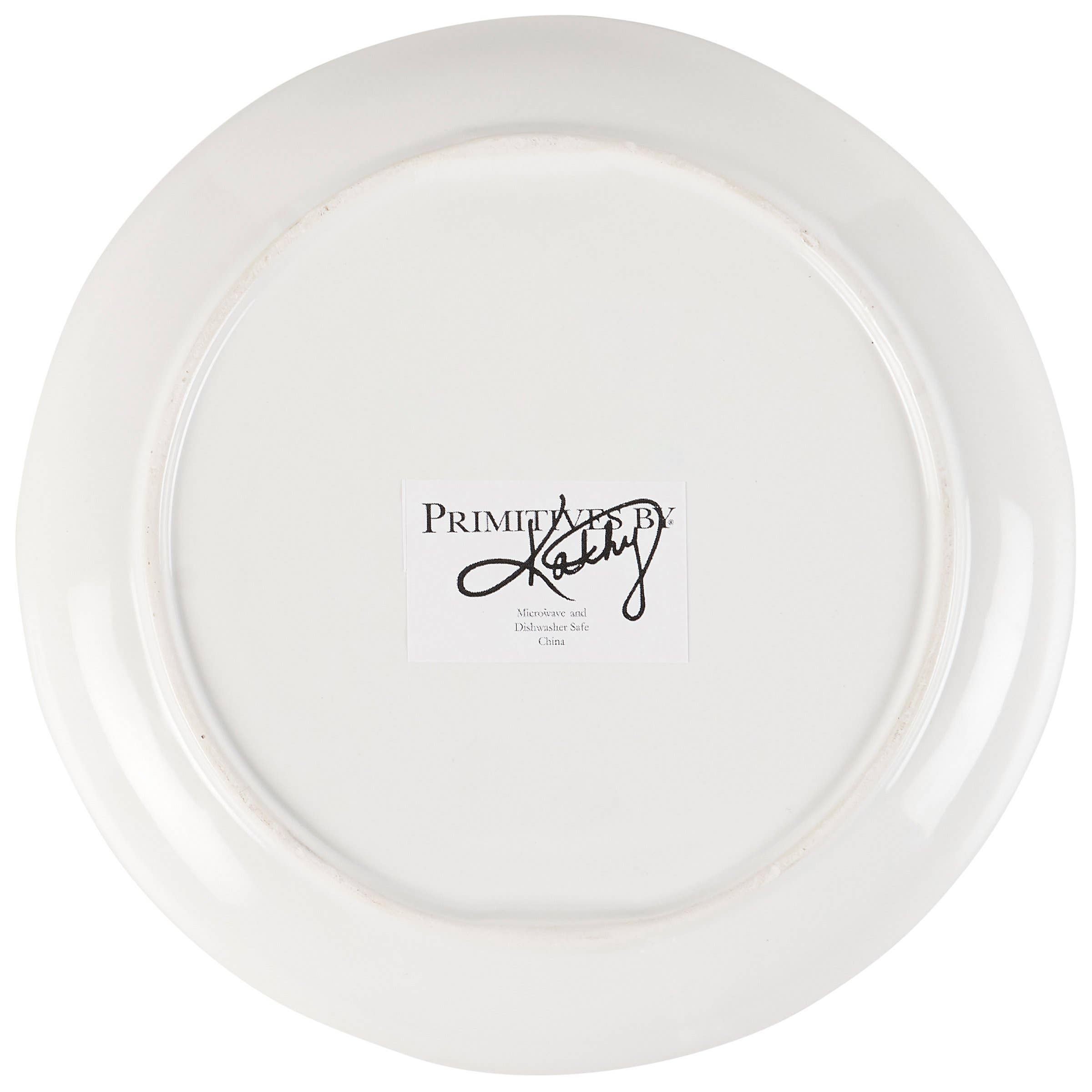 Embossed Beach Salad Plate S/4