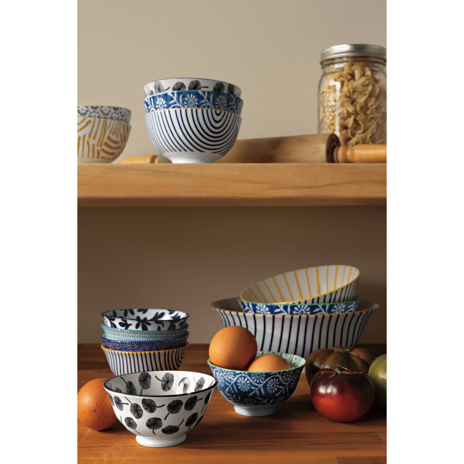 Blue Waves Stamped Bowl 3.5 inch Now Designs by Danica