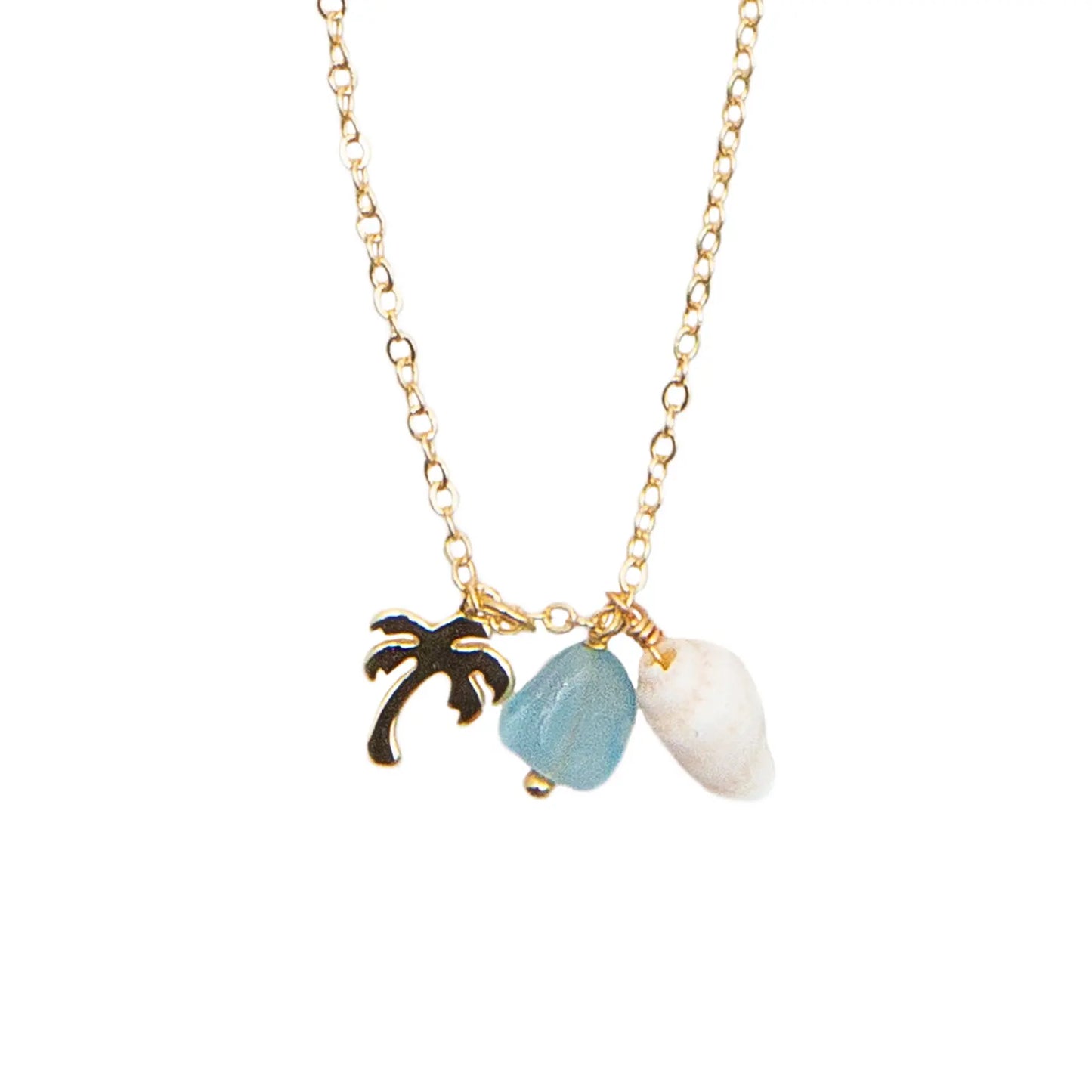 Aqua Harmony Onshore Necklace Lotus and Luna