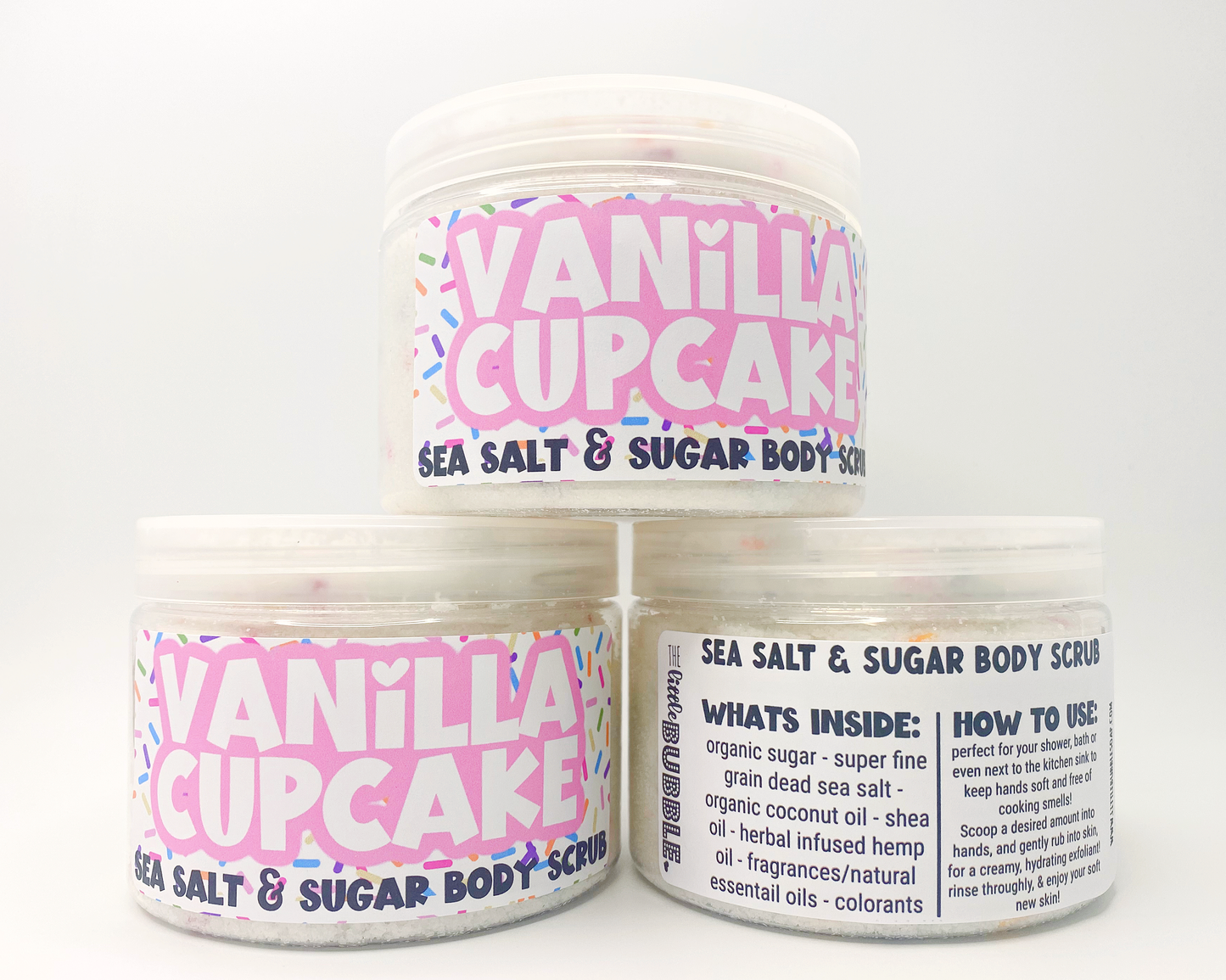 Vanilla Cupcake  Sea Salt and Sugar Body Scrub  The Little Bubble