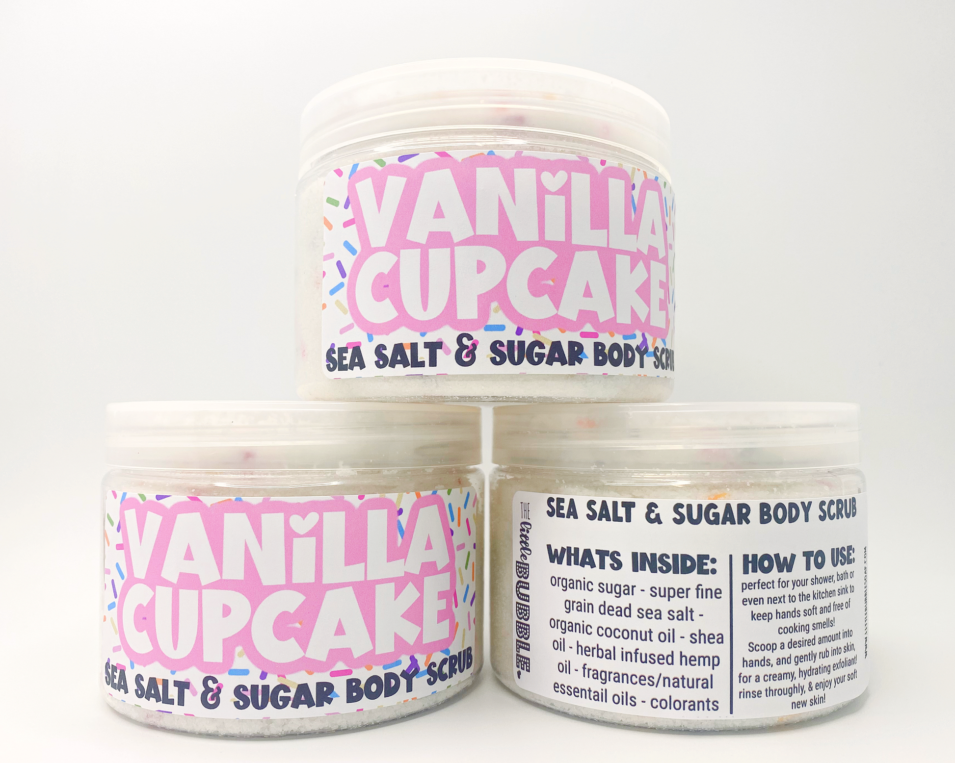 Vanilla Cupcake  Sea Salt and Sugar Body Scrub  The Little Bubble