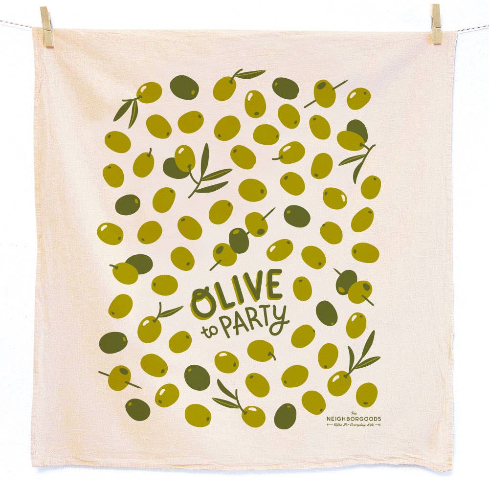 OLIVES WITH A TWIST (Olive, Lemon) - Tea Towel Set of 2 The Neighborgoods