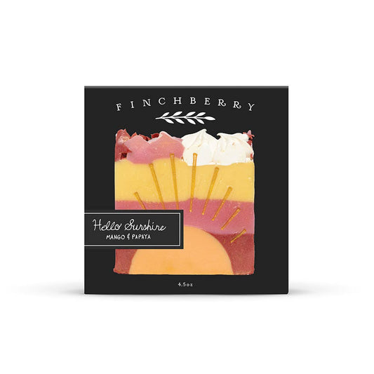 Hello Sunshine Artisan Handmade Vegan Boxed Soap FinchBerry