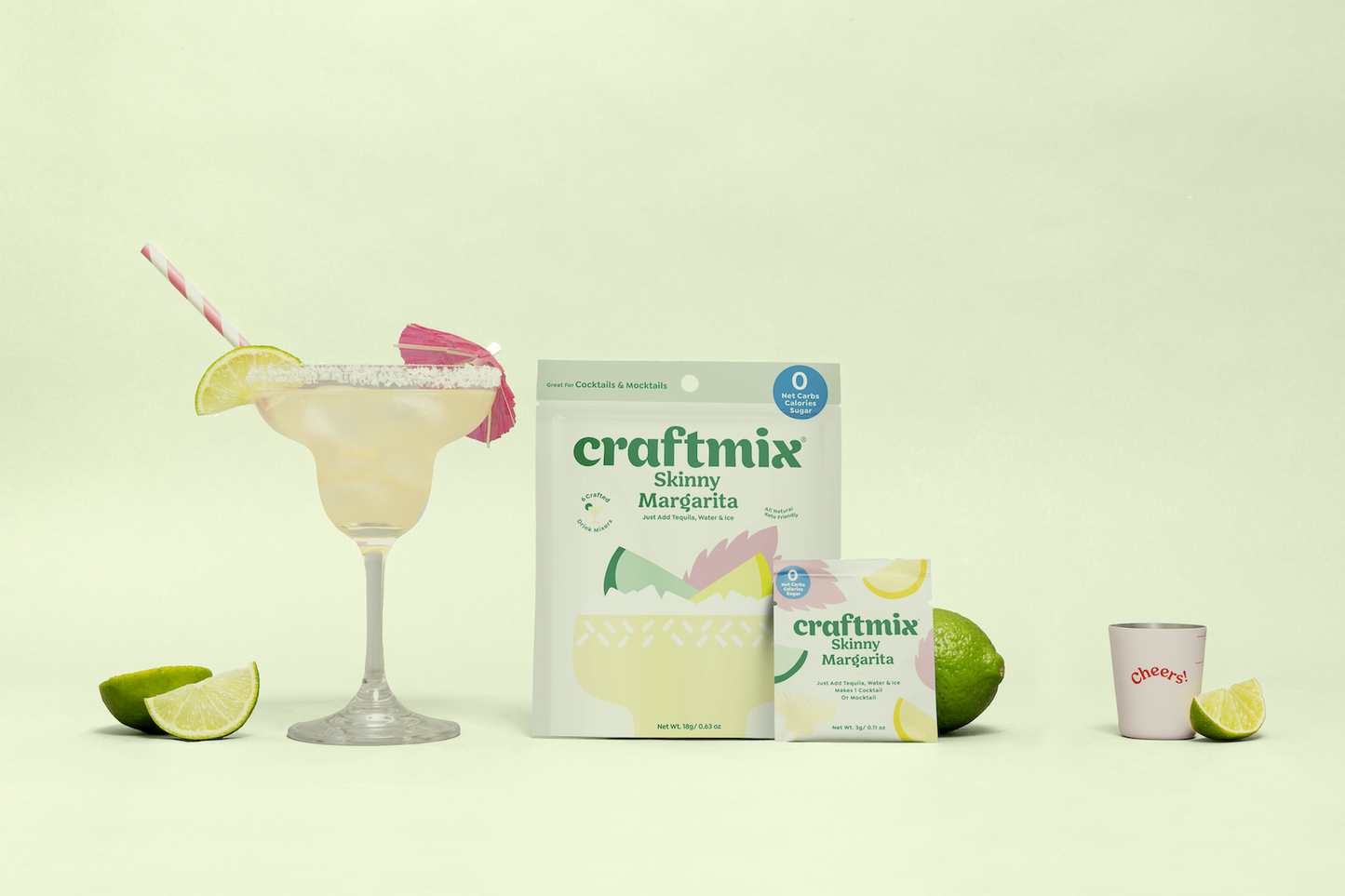 Skinny Margarita Cocktail Mixer - 6 Servings Multipack Craftmix
