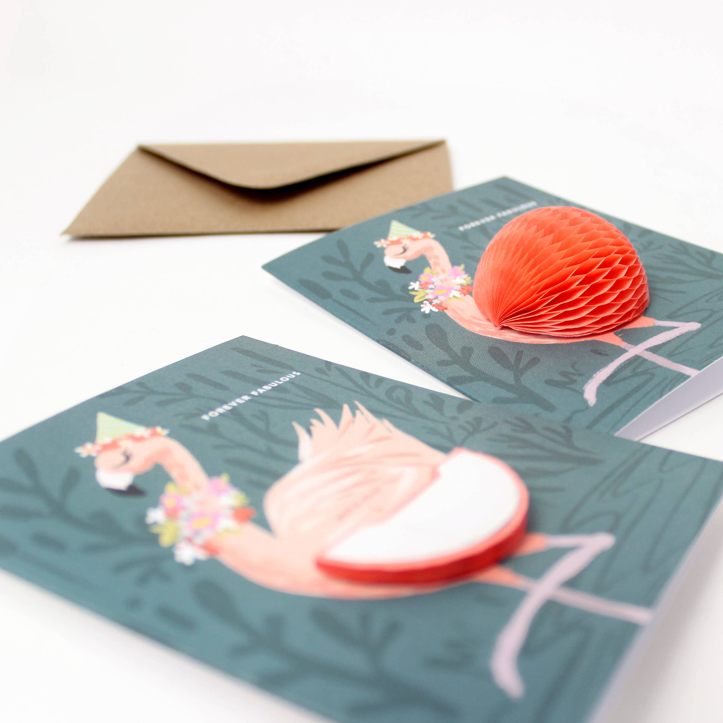Flamingo Birthday Pop-up Card