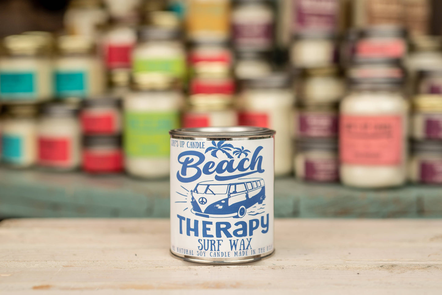 Beach Therapy Surf Wax Paint Can Candle