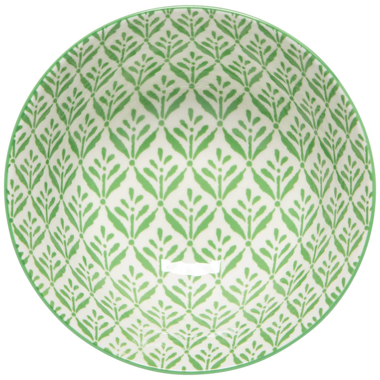 Green Leaf Stamped Bowl 6 inch Now Designs by Danica