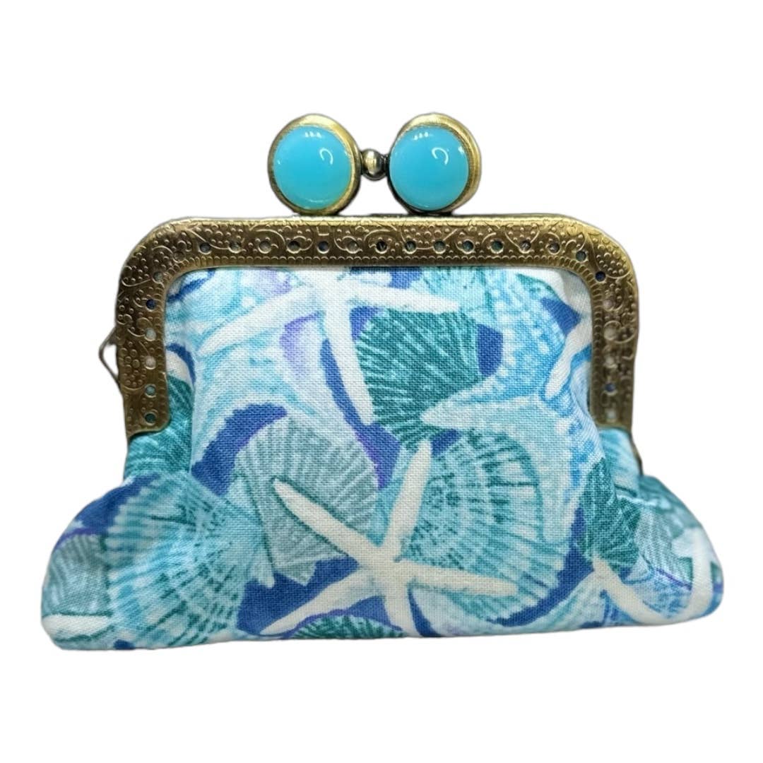 Kiki & Syds Mini Clutch Coin Purse - SeaGlass Kiki & Syds