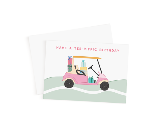 Happy Birthday Card - Golf Cart Gifts