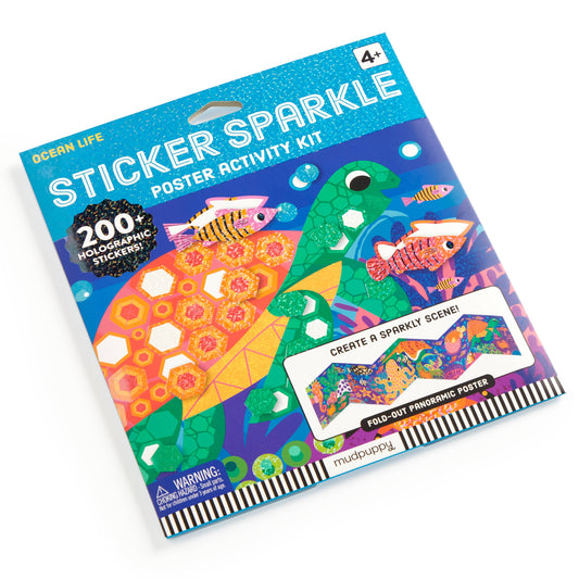 Ocean Life Sticker Sparkle Poster Activity Kit