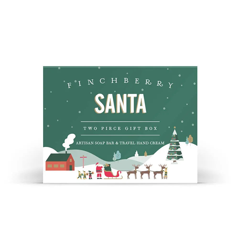 Santa 2 Pc Bath & Body Holiday Gift Set FinchBerry