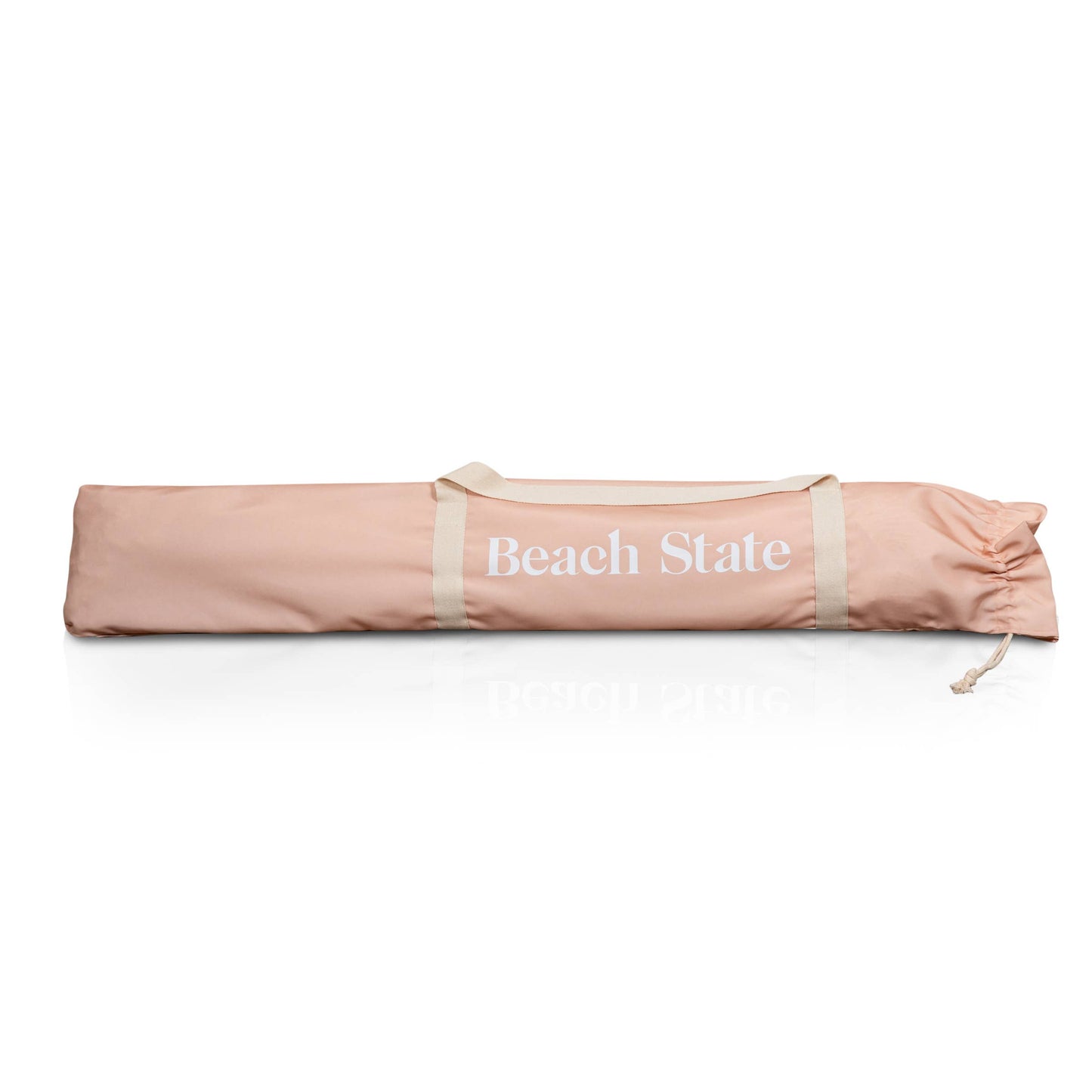 Beach State Summerland Beach Umbrella - Pink Salt Stripe