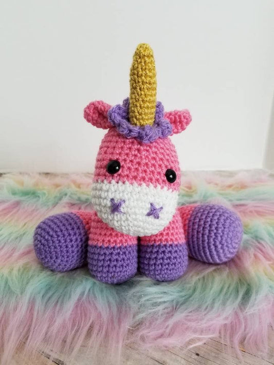 Pink Unicorn Plush Crochet