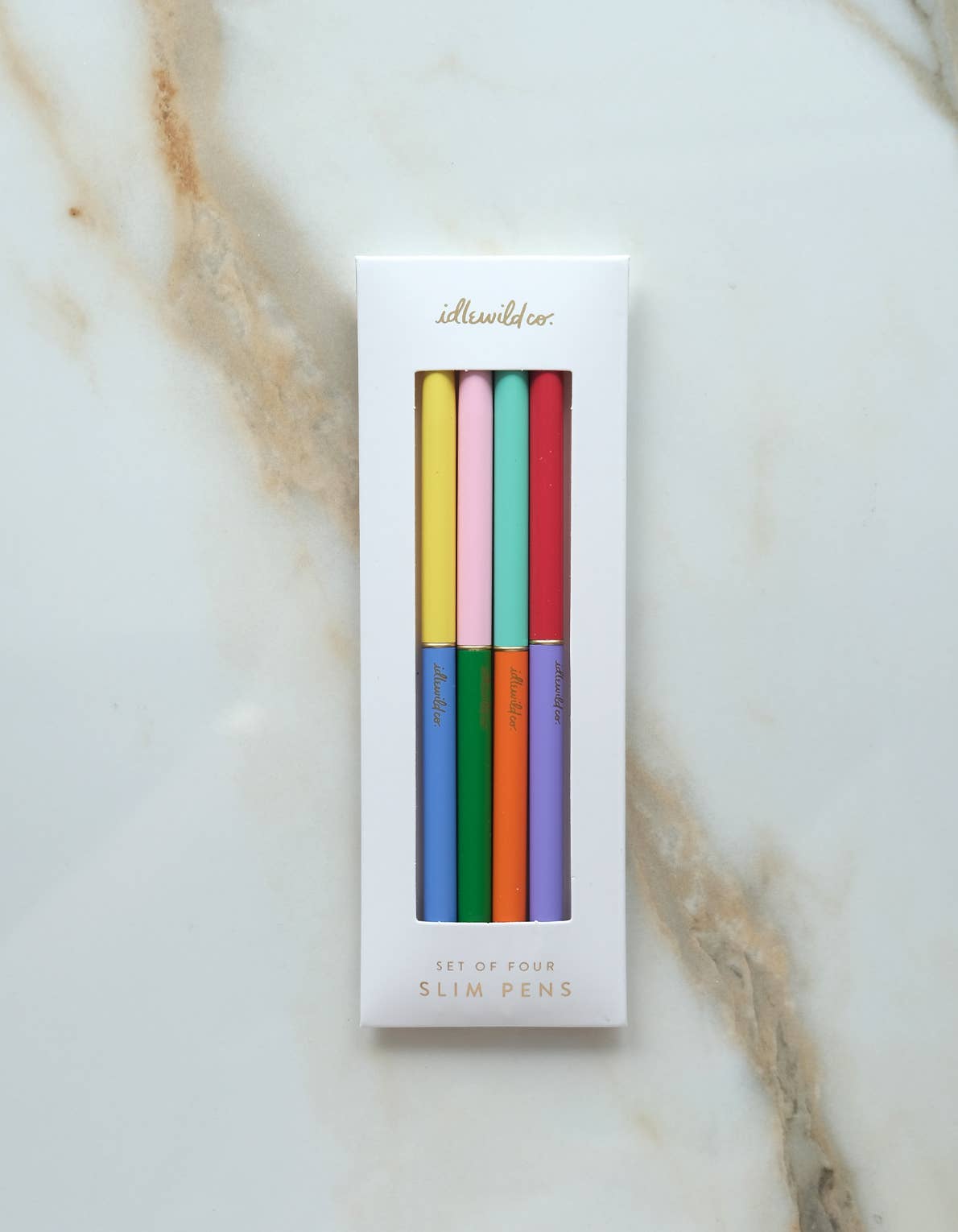 Slim Pen, Set of Four | Duo-Tone Classic Rainbow Idlewild Co.