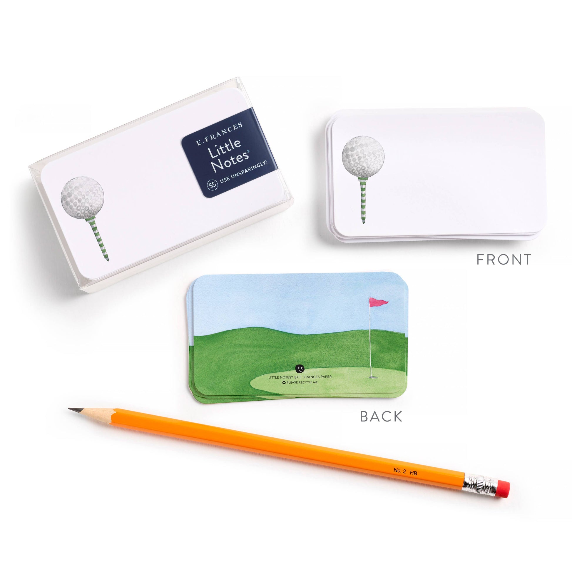 Golf Tee Little Notes® NEW 55 Count E. Frances Paper