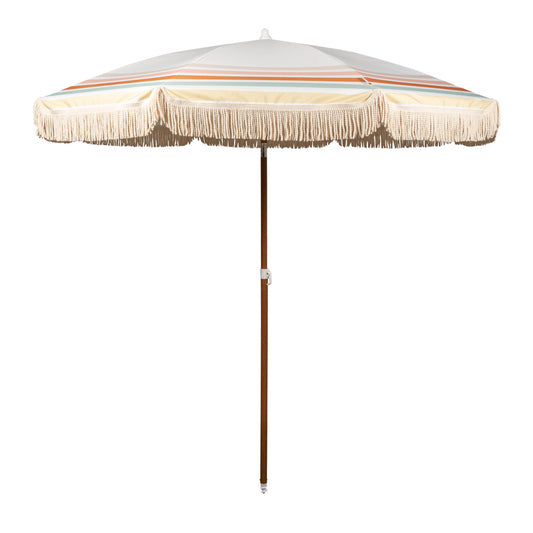 Beach State Summerland Beach Umbrella - Waikiki Stripes
