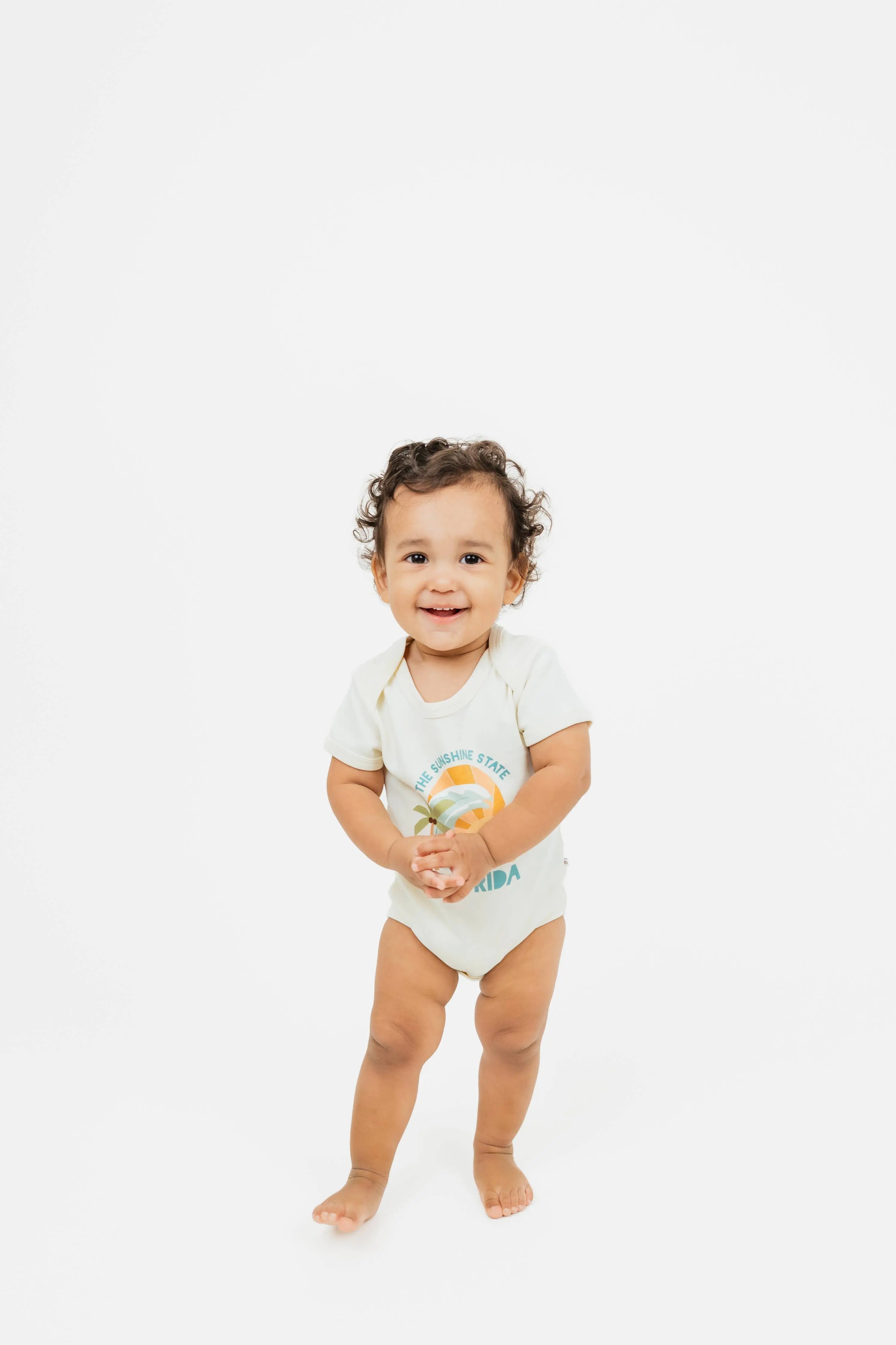 The Sunshine State Florida Souvenir Cotton Baby Onesie Emerson and Friends